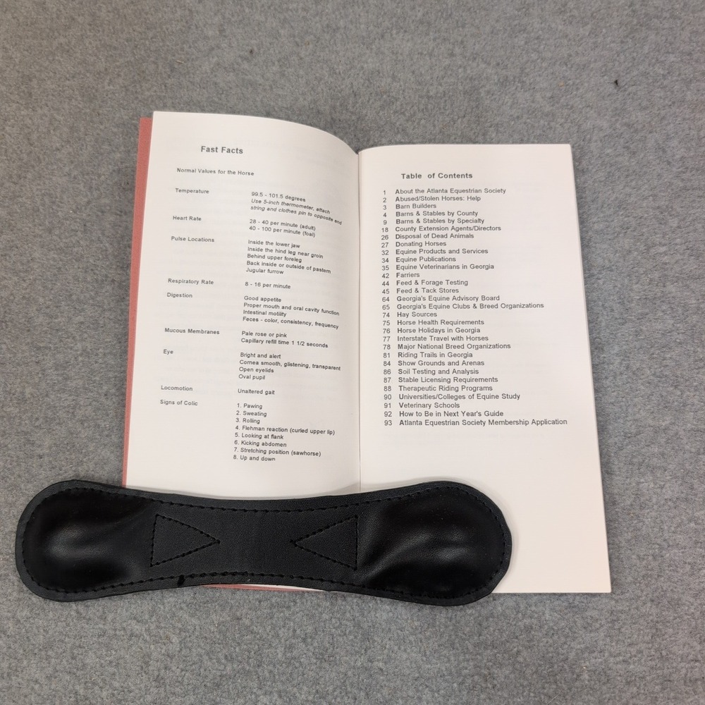 Atlanta Equestrian Society Guide to Horses in Georgia Where & What Booklet - Picture 2 of 2